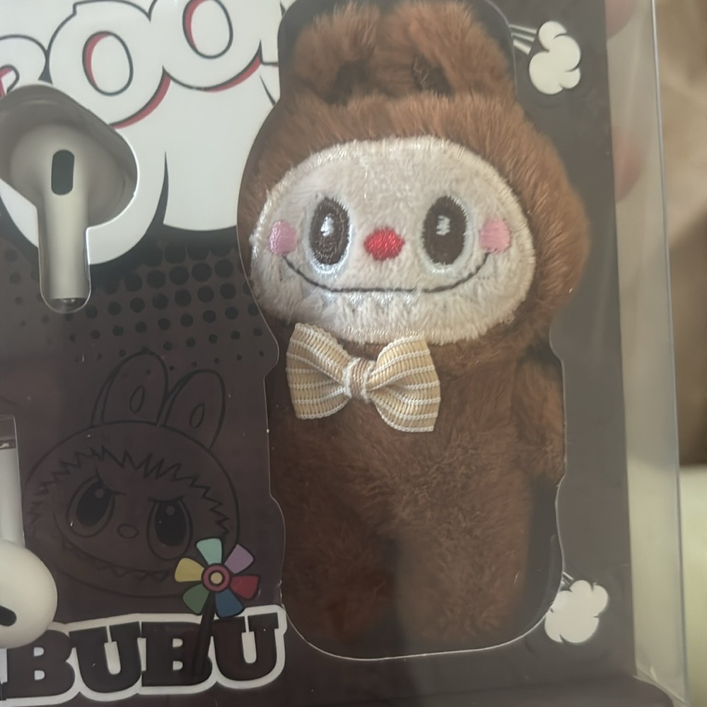 Labubu Brown and Pink Earbud Case Set - Picture 3 of 3